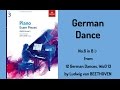 German Dance in B-flat (no.6 from WoO13) by L. van Beethoven