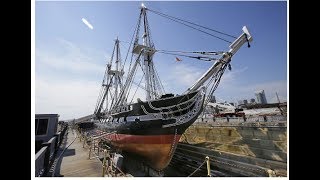 USS Constitution Returns To Boston Harbor After Restoration Work