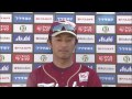 【プロ野球パ】プロ入り初の完投勝利・戸村と、2本のタイムリー・後藤のヒーローインタビュー 2015 04 26 e m