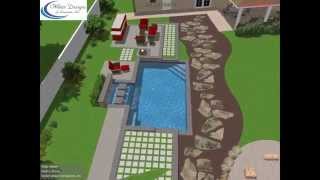 Water Designs of Sarasota Modern Zen Pool and Backyard