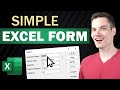 How to Create a Data Entry Form in Excel (Step-by-Step)