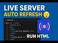 VS Code Live Server Tutorial | Auto Refresh HTML in Browser #liveserver #vscode #htmltutorial