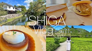 【Japan Travel Vlog] Trip to Shiga Prefecture. Nature-filled food theme park, cafes, Omi beef lunch