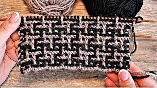 सिर्फ तीन फंदे का बुनाई डिजाइन|Easy And Beautiful Knitting Pattern/Bunai design