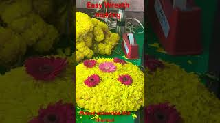 Easy Wreath making // റീത്ത് ഈസിയായിട്ടുടക്കാം #wreaths #kerala #craft #viral #krishwizzarts