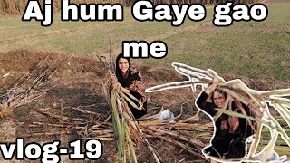 Aj hum Gaye gao me #vlog19