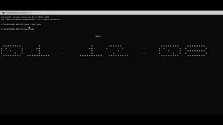 Console clock using java