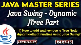 #57 Java Swing Dynamic JTree Part | Add & Remove a tree node dynamically at runtime using Java swing