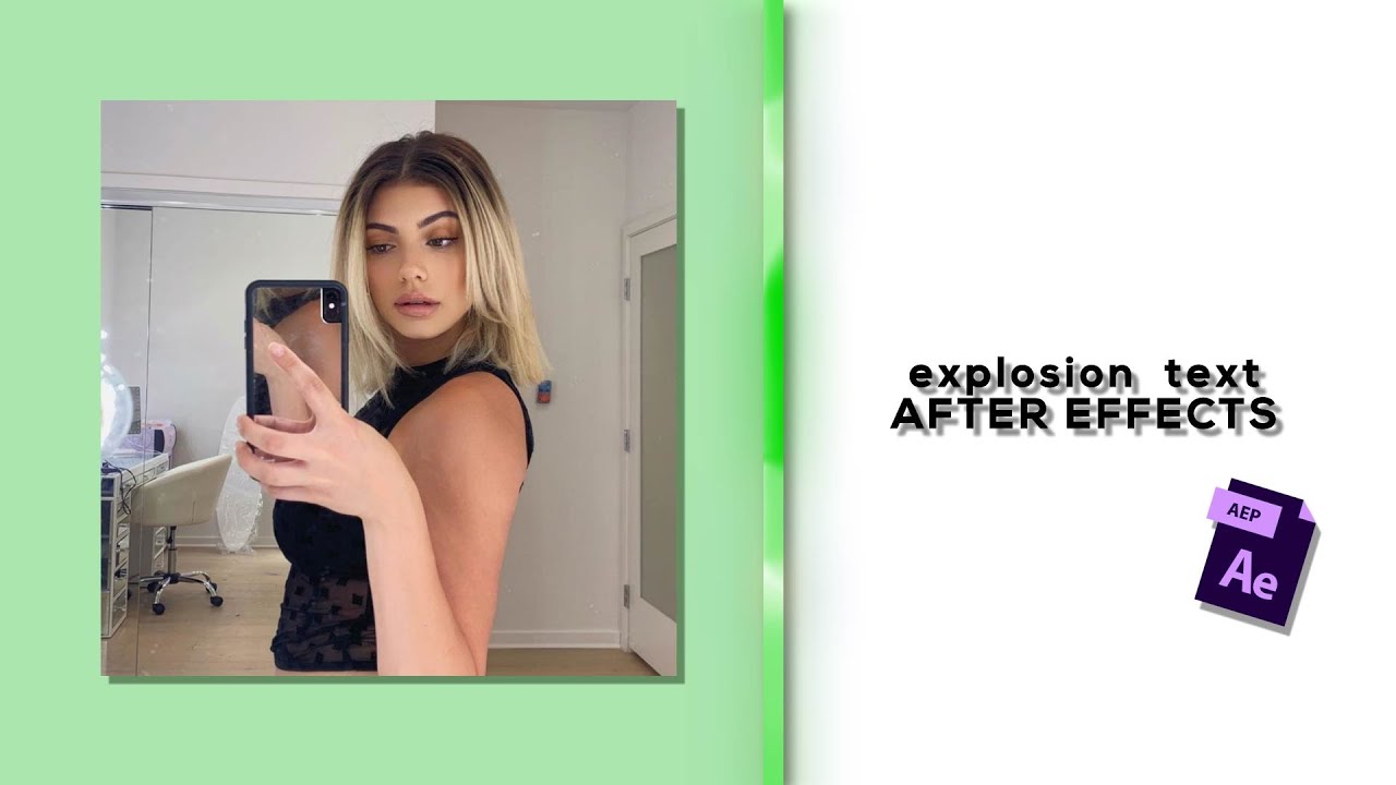 Explosion Text Ae Tutorial Youtube