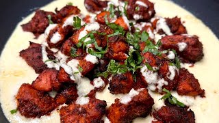 Tandoori Chicken Thigh In A Very Delicious Buttery Creamy  White Sauce ! Perfect Dinner !