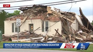 Lancaster County home demolished after foundation shift