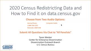 2020 Census Redistricting Data and How to Find it on data.census.gov