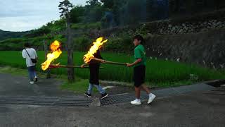 伝統をつなぐ肥土山地区虫送り