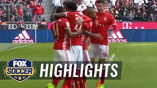 Arturo Vidal goal for Bayern Munich against Hamburg | 2016-17 Bundesliga Highlights