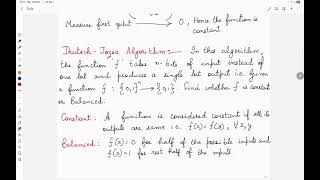 Quantum Algorithms: Deutsch Algorithm and Deutsch Jozsa Algorithm