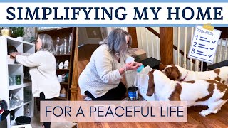 Simplifying My Home One Space At A Time | Creating Peace Through Decluttering | Episode 1