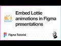 Figma Tutorial: Embed Lottie animations in Figma presentations