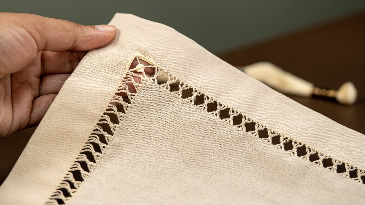 Hardanger Pattern Embroidery Technique By Handiworks Youtube