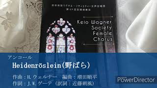 Heidenröslein(野ばら) │ 慶應義塾ワグネル・ソサィエティー女声合唱団