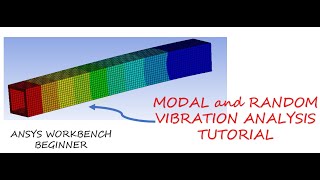 ANSYS  Modal analysis and Random Vibration analysis Tutorial | Step by Step procedure