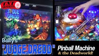 #946 Bally JUDGE DREDD Pinball Machine & Gameplay details! TNT Amusements