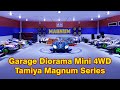 Tamiya Mini 4WD Magnum Series Go Seiba | Let's & Go | Diorama Miniatur Garasi Mobil | Koleksi | Haul