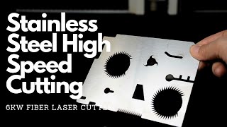 6kw Fiber Laser Cutter Cuts 1mm Stainless Steel Sheet with Precision and Speed