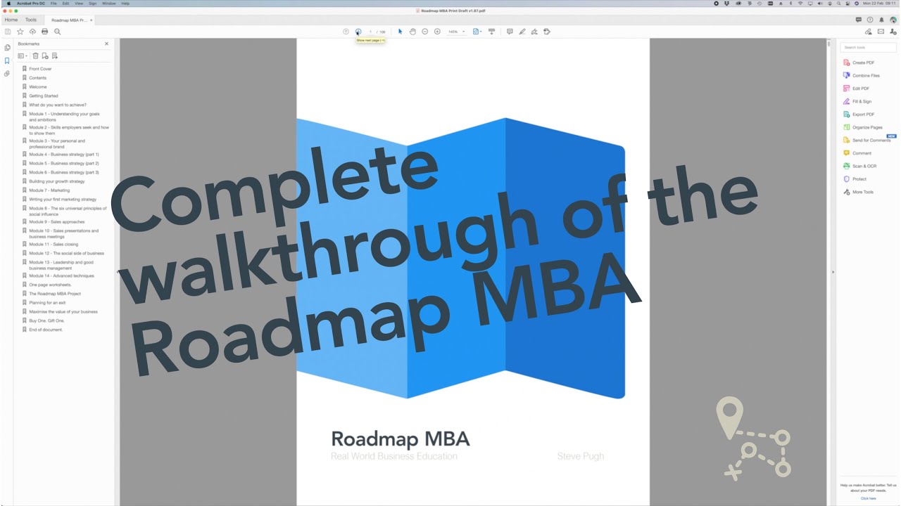 Roadmap MBA - Full Walkthrough, Website And Textbook - YouTube