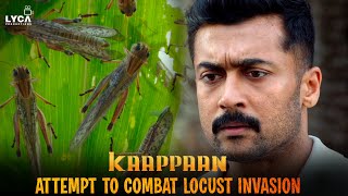 Kaappaan Movie Scene - Attempt to Combat Locust Invasion | Suriya | Arya | Mohanlal | Sayyeshaa