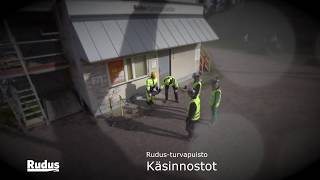 Rudus-turvapuisto -rasti käsin tehtävät nostot