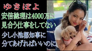 ゆきぽよ「安倍総理は年収4000万に見合う仕事をしていない」「小池さんにすこしあげればいいのに」