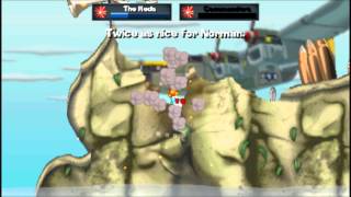 [PSP] Worms Open Warfare 2 Gameplay - Son Oliver