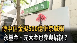 傳中信金擬500億併京城銀　永豐金、元大金也參與招親？－民視新聞