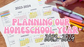 Planning Our Homeschool year: Planning for an Exciting Year! #homeschoolplanning #planwithme2023