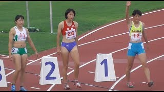 福井国体2018 少年女子A100m決勝　2018/10/05