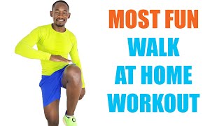 FUN AND SWEATY WALK AT HOME EXERCISE FOR WEIGHT LOSS🔥420 Calories🔥