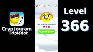 Cryptogram Tripledot Level 366 Answer | SolutionGuruji