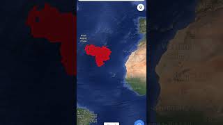 You won't believe how big Venezuela is compared to Europe #mapping #geography #india #shorts #map