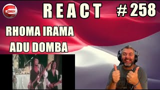 ADU DOMBA - RHOMA IRAMA  KING OF DANGDUT - BRAZILIAN REAKSI LAGU INDONESIA (REACTION)