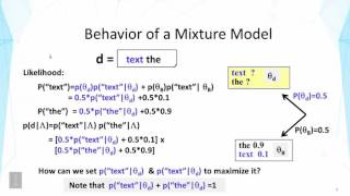Lecture 21 — Probabilistic Topic Models Mixture Model Estimation - Part 1 | UIUC