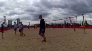 1/4 finale NOJK 2014 Beachteam Prins -van der Sluis