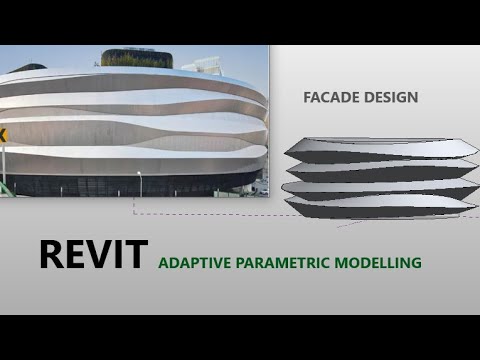 Revit Adaptive Parametric Modelling Facade Design Waves Youtube