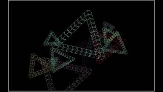 drawing random penrose triangles using turtle graphics and python