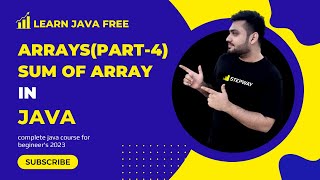 Array In Java In (Hindi/Urdu) (part-4) | How To Sum Of Array With For Loop and For Each Loop