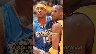 Carmelo Anthony match up against Kobe Bryant 09