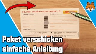 Paket verschicken - Paketschein ausfüllen Anleitung 📦