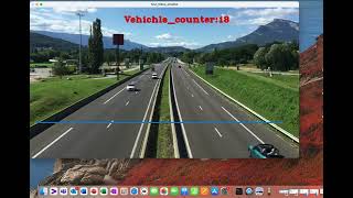 Vehicle counter opencv python
