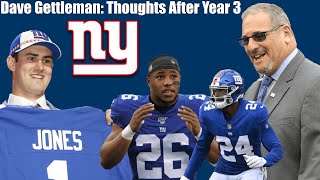 Dave Gettleman: Thoughts On The Giants GM After Year 3