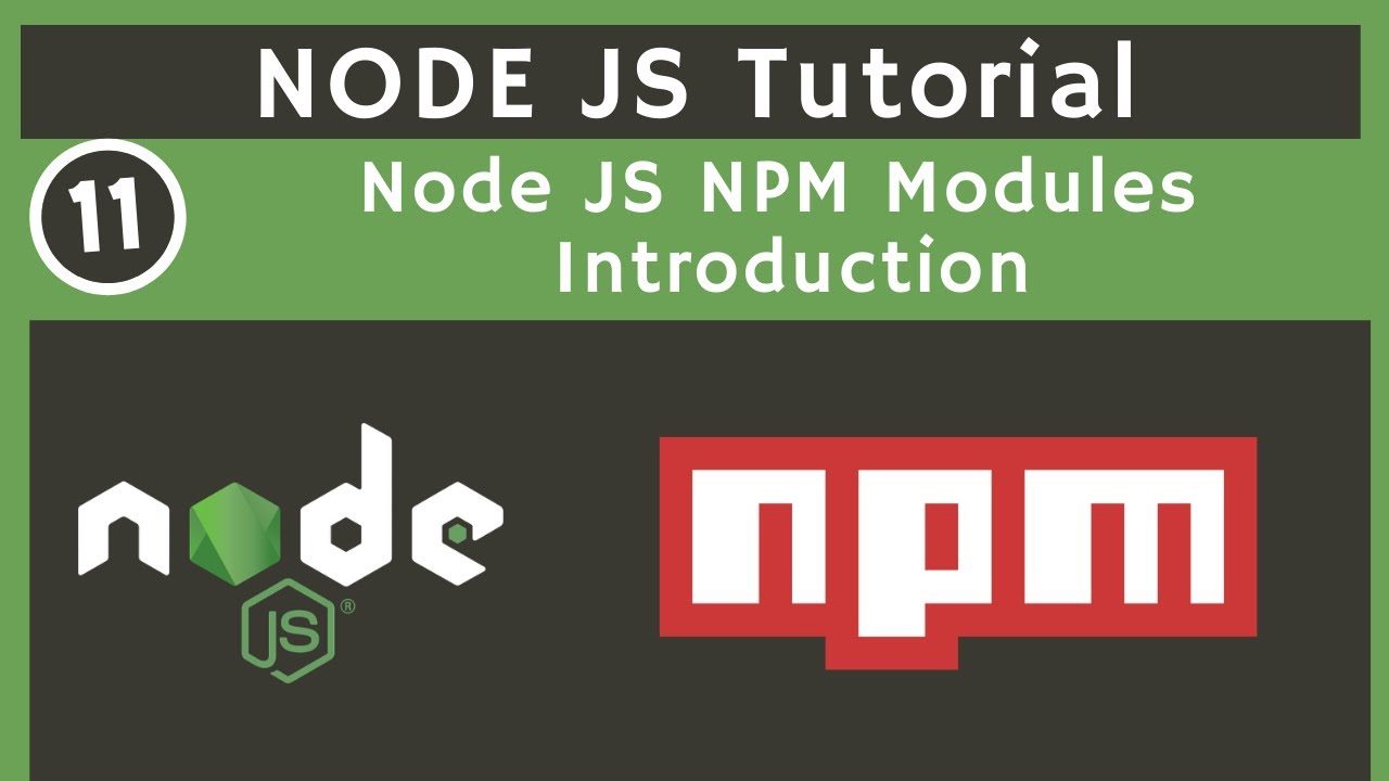 11 Node JS Npm Modules Introduction | Node JS Complete Tutorial ...