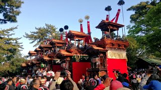 2023年4月8日　長尾の春祭り　前夜祭　武雄神社曳き込み・曳き出し